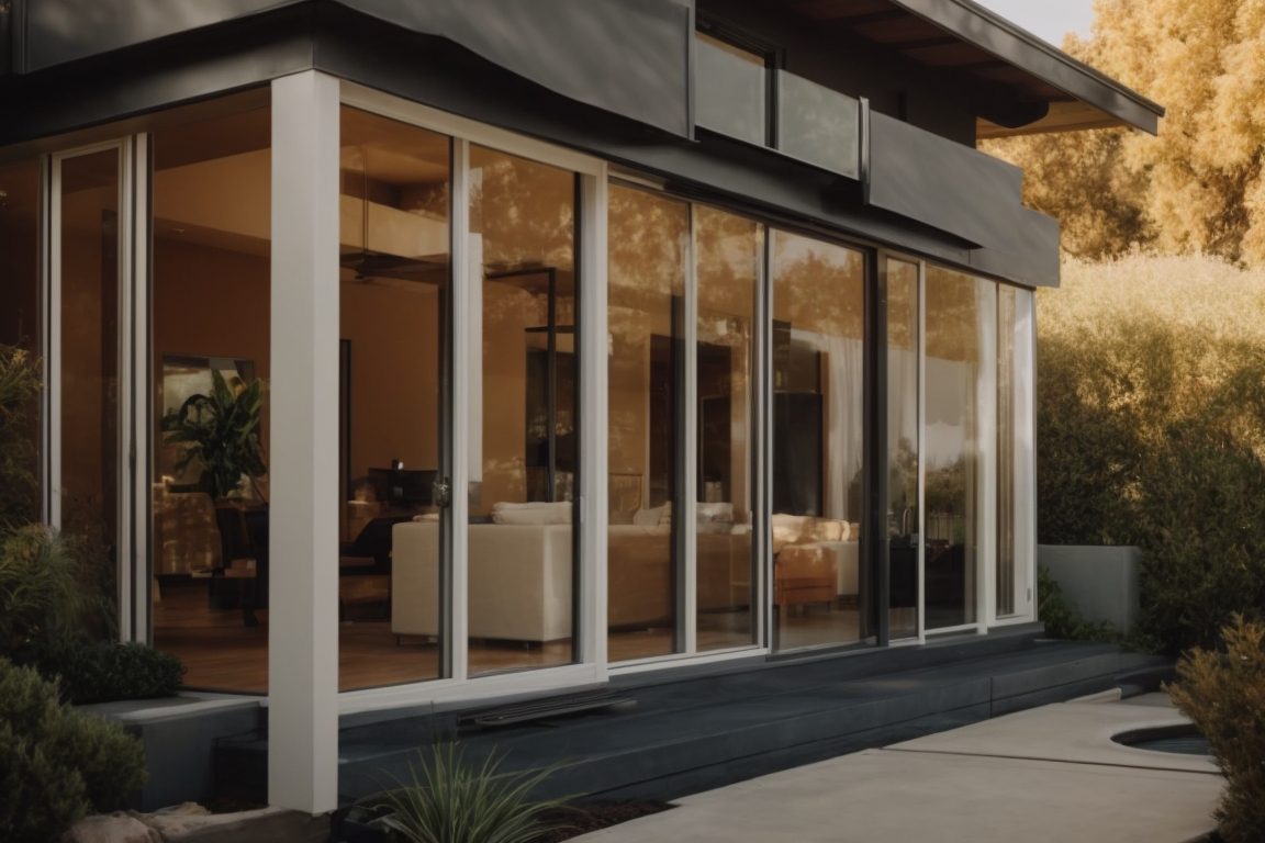 Sacramento home with climate control window film, sunny exterior