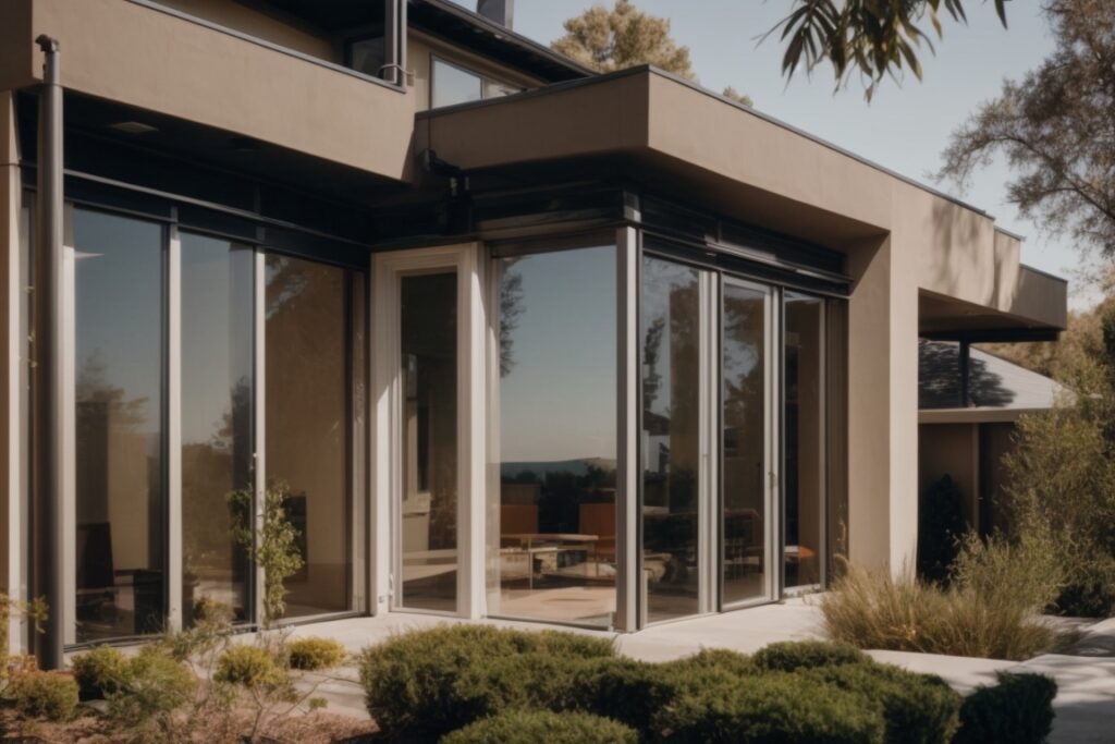 Sacramento home with opaque solar window films